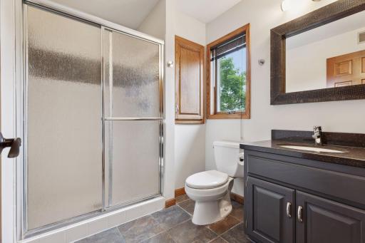 Private 3/4 bathroom for one of the bedrooms.