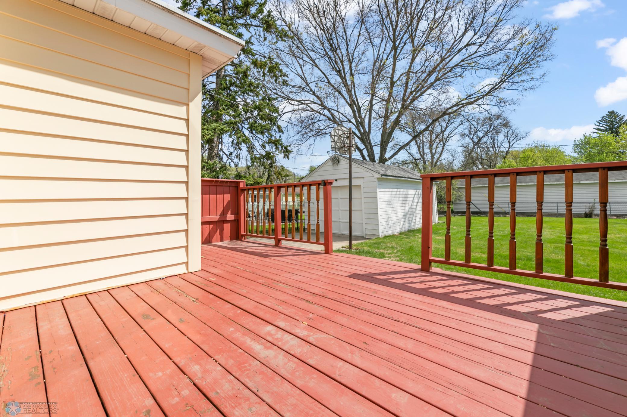 Wood deck