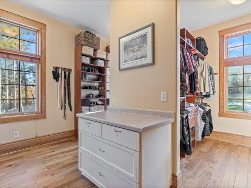 Main Level Primary Walk-in Closet With Washer, Dry and Utility Sink