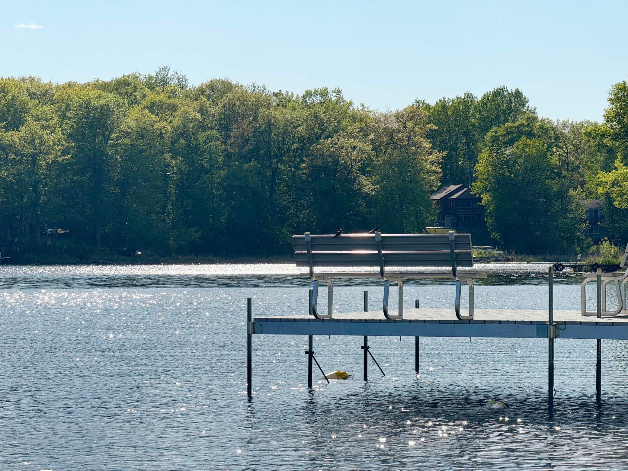 A shot of the dock near the beach.