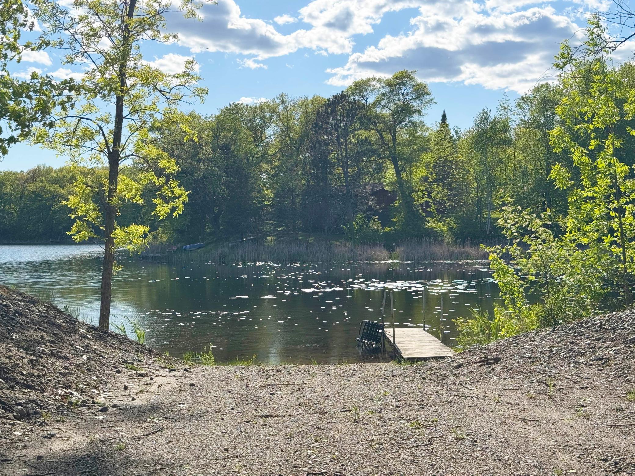A shot of the boat access on the shared lake grounds.