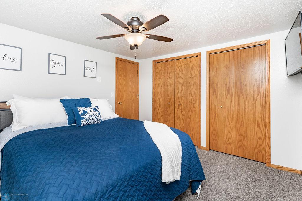 Primary Bedroom with double closets