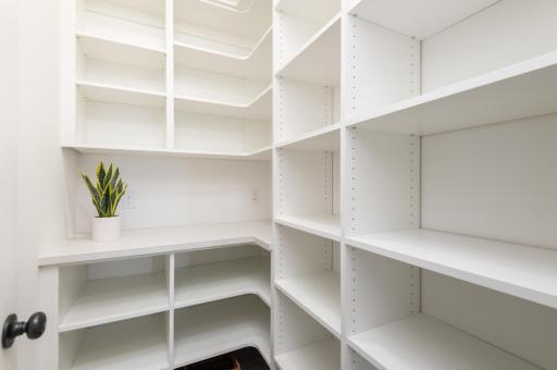The outstanding walk in pantry will be so useful for shopping groceries and storage for your family.