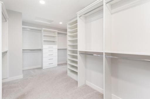 Another photo of the closet and it walks through to the laundry room. Very handy for people on the go.