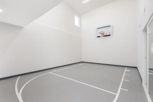 You will certainly stay in shape with the indoor sport court! This is a must for todays active, healthy family.