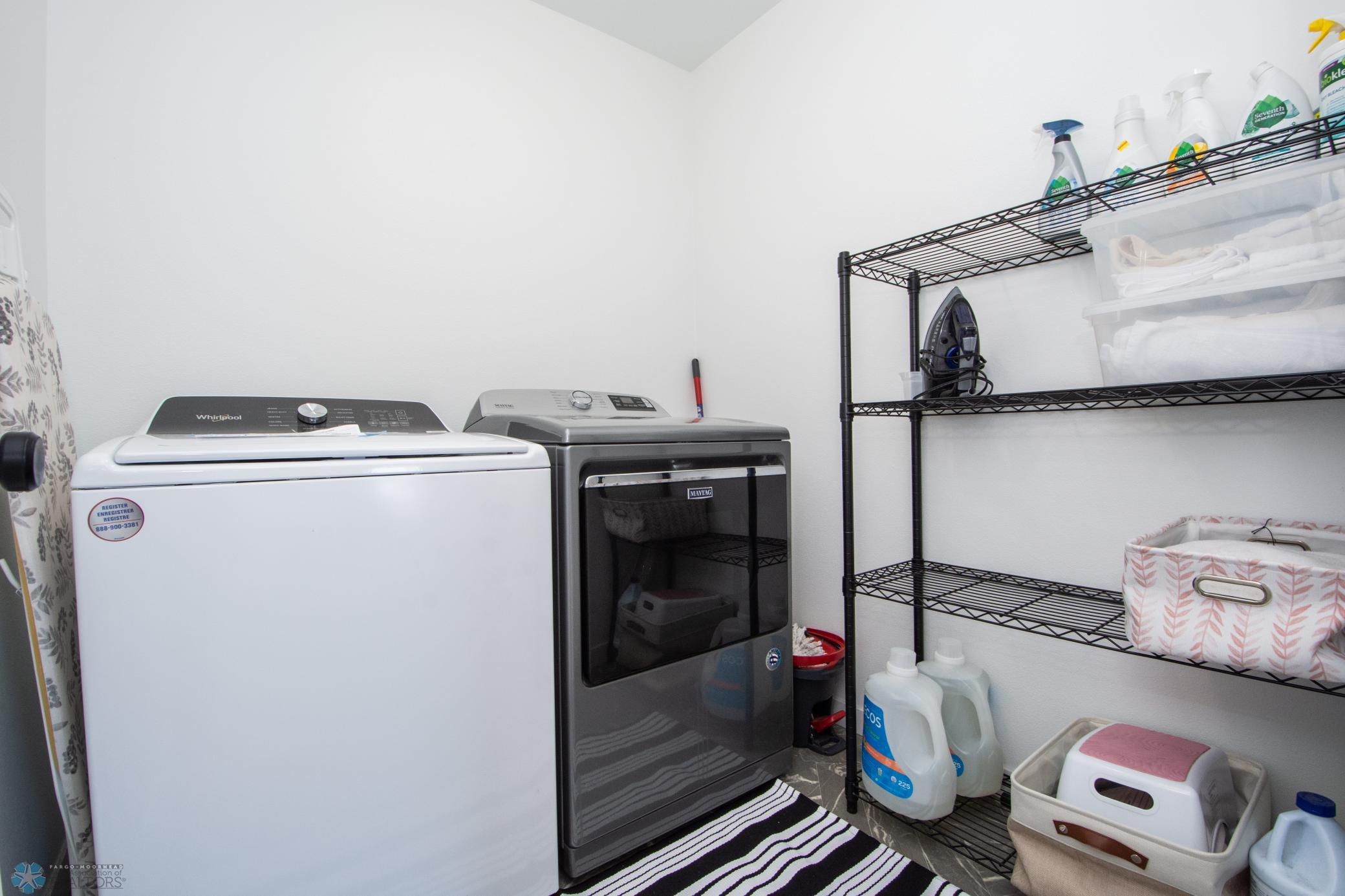 Upper Laundry Room w/New Washer