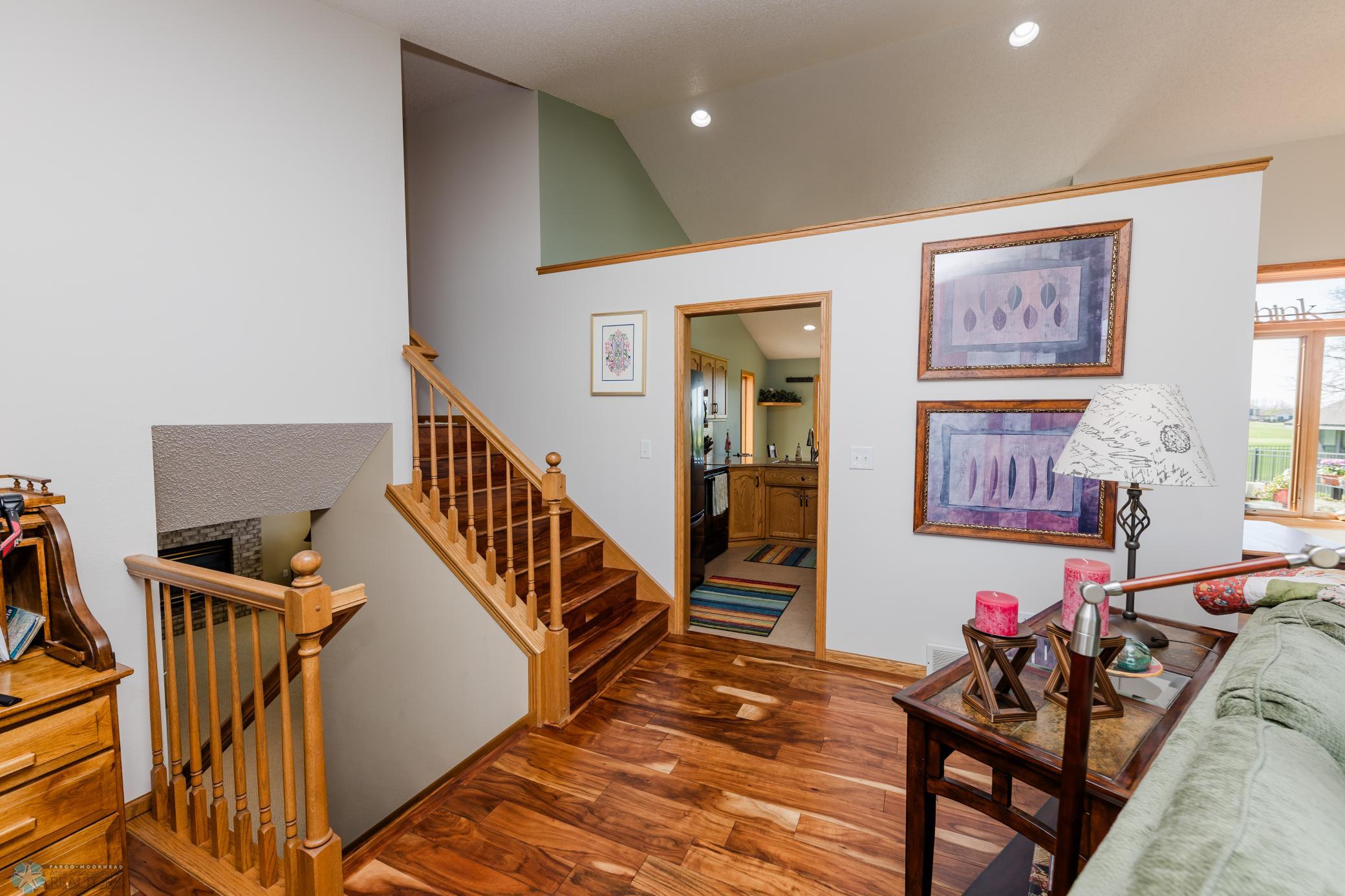 Steps to the lower level