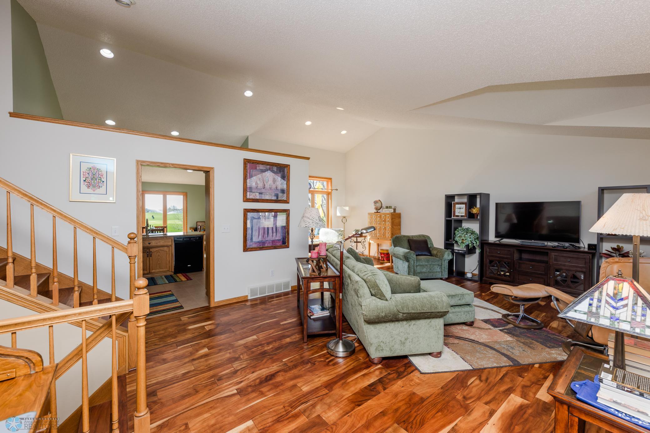 Main level with vaulted ceilings