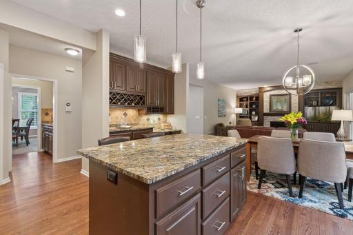 Reverse of kitchen allows a fresh view. Half bath directly across from the butler's pantry.