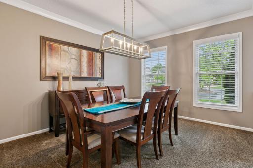 Formal dining room, positioned adjacent to the butler's panty.
