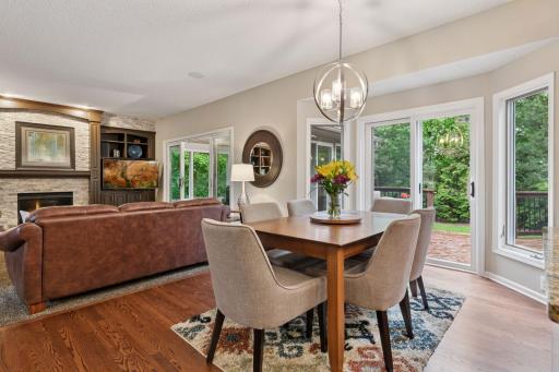 Beautiful natural light flows throughout this home.