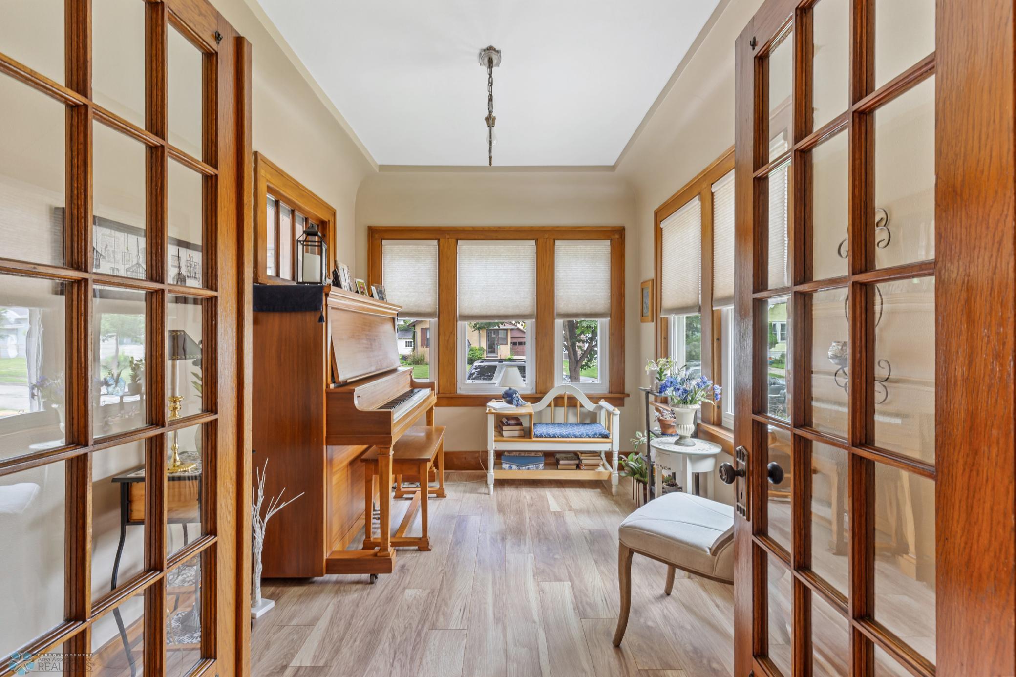 French Doors to Main Floor Flex Room/Den/Office or Bedroom