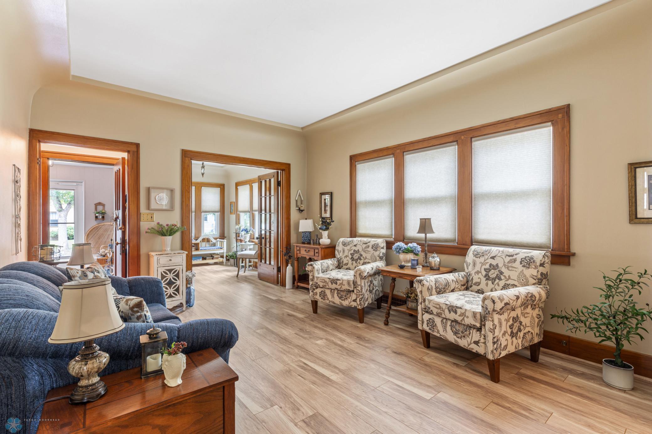 Main Floor Living Room to Den/Office