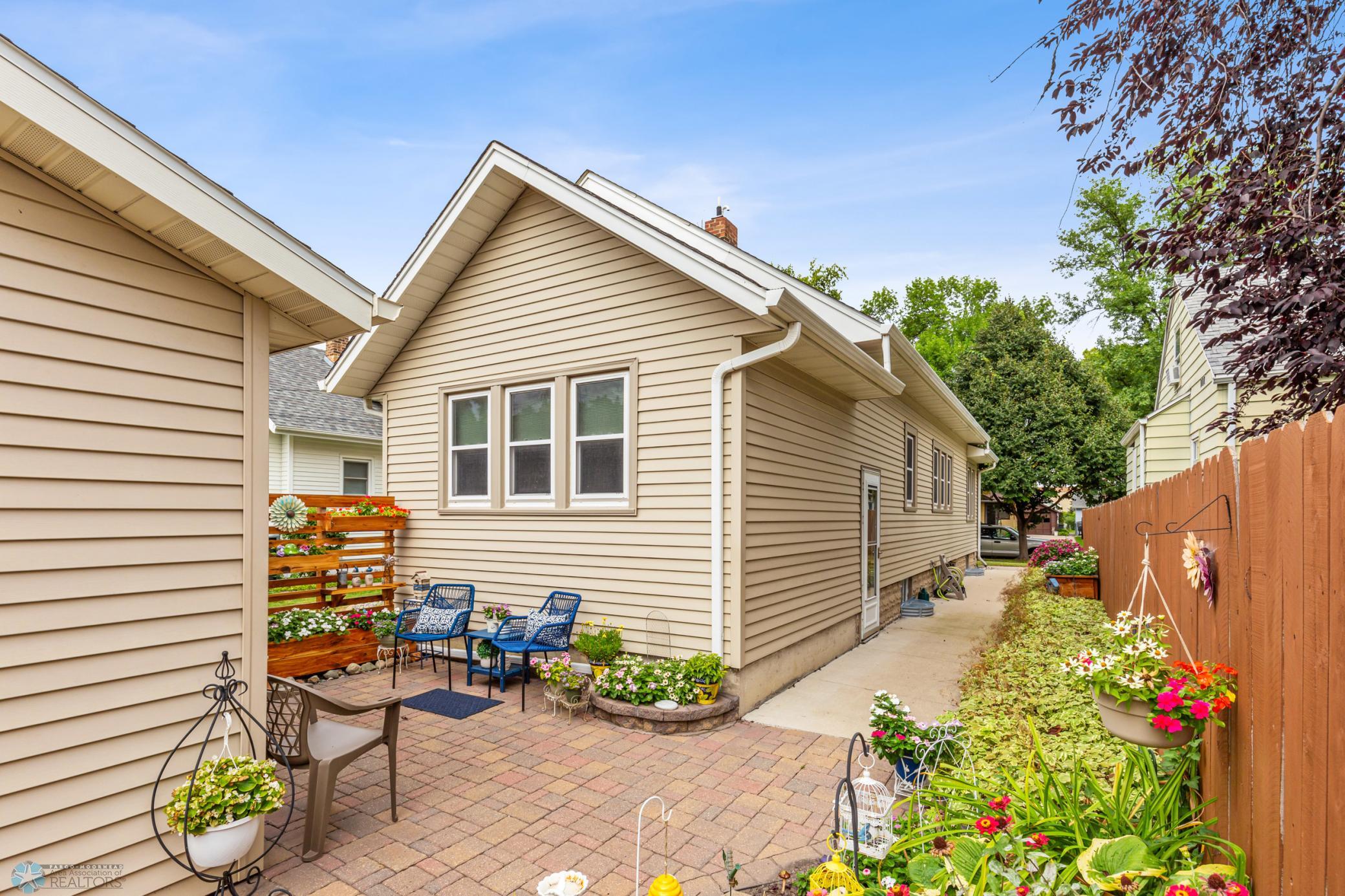 Back Patio & Sidewalk to Side Entrance