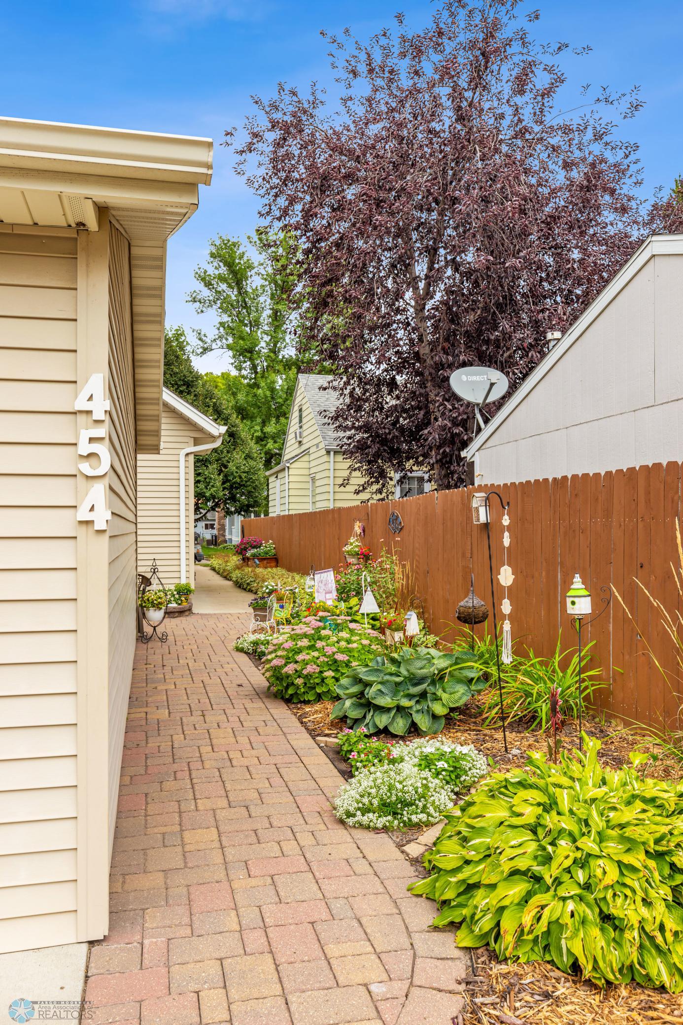 Paver Walkway from Alley & Landscaping