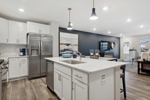 You will love the open and large kitchen & dinette space! The large center island sits perfectly so can prepare meals while still enjoying conversation.