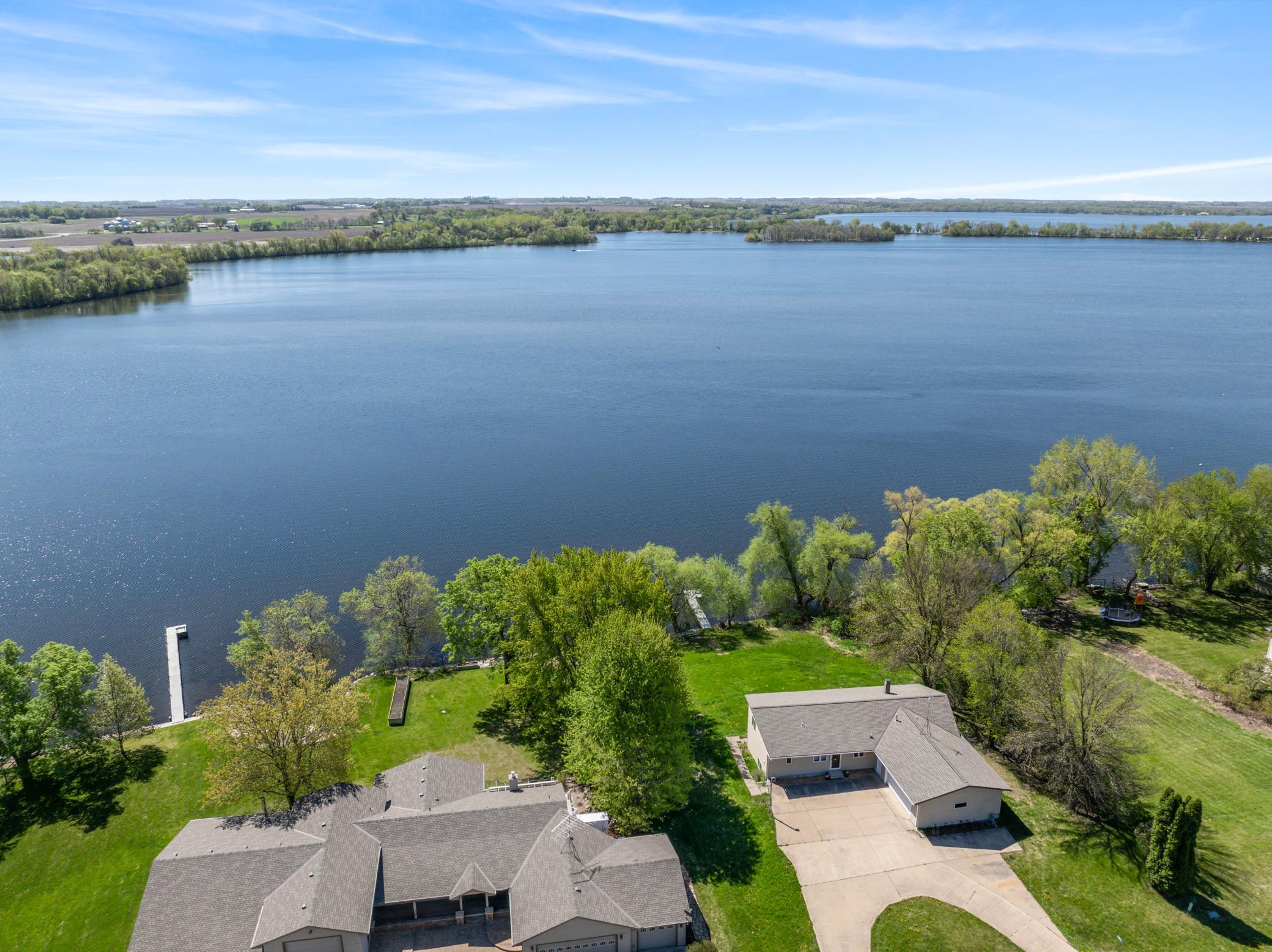 Arial View - Approx 207 Feet of Lakeshore Property