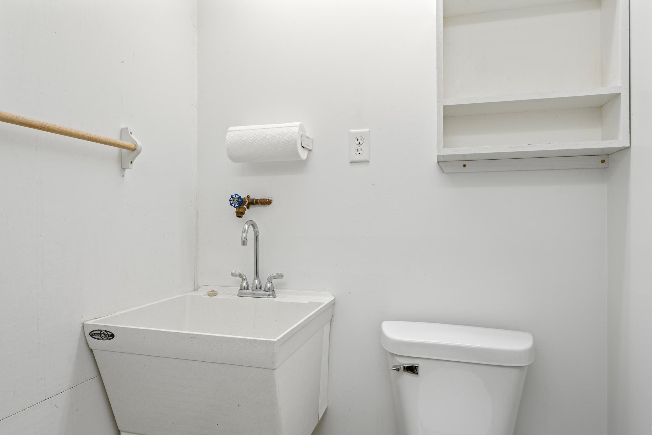 Half Bath in the Garage/Workshop