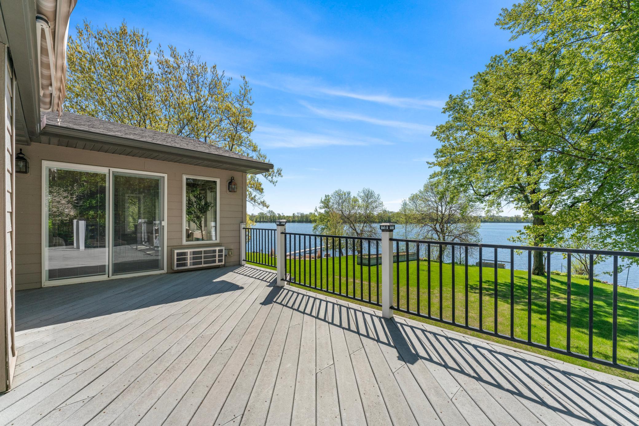 Main Level Maintenance Free Deck Overlooking the Lake