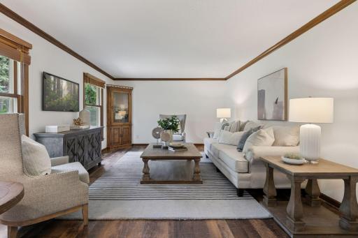 This home features 3 interior living spaces