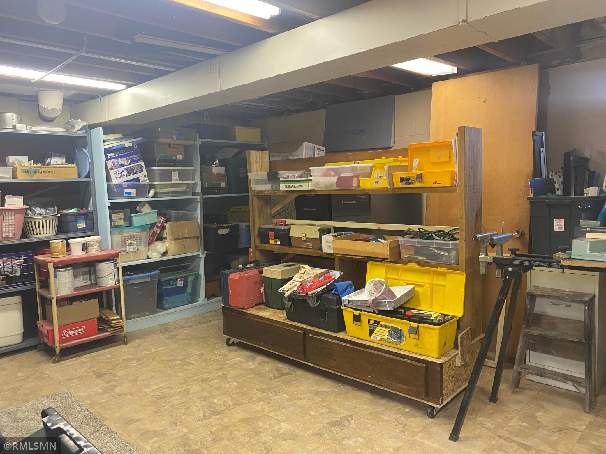 Workshop in lower level