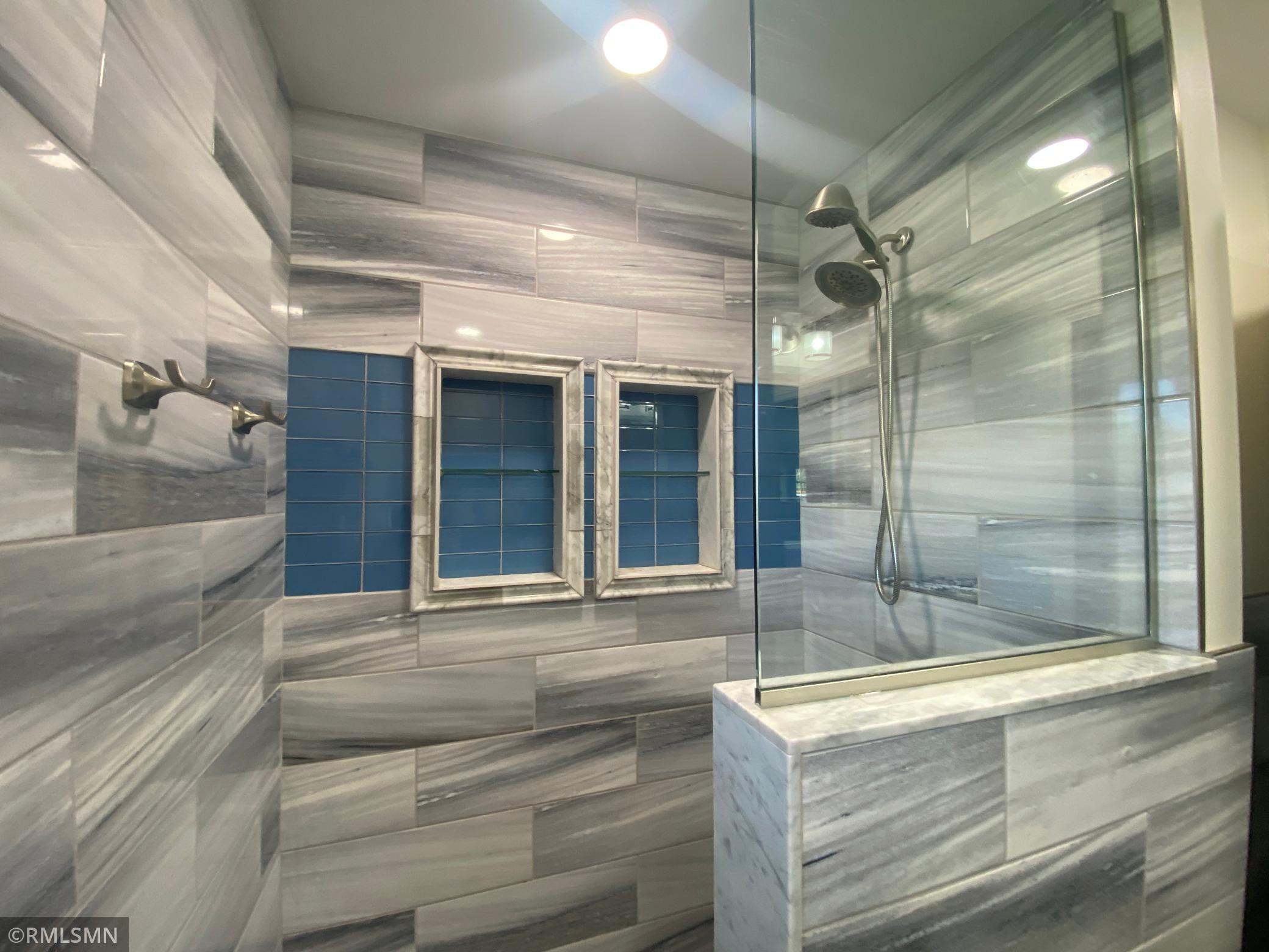 Shelves in the shower
