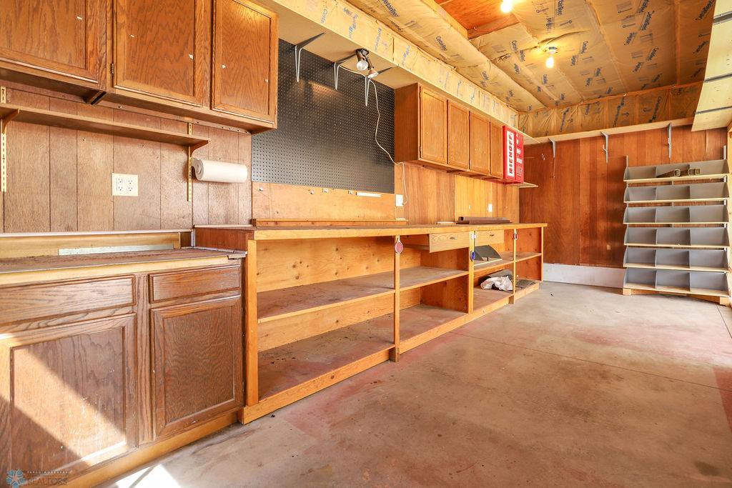 Shop area in back of garage