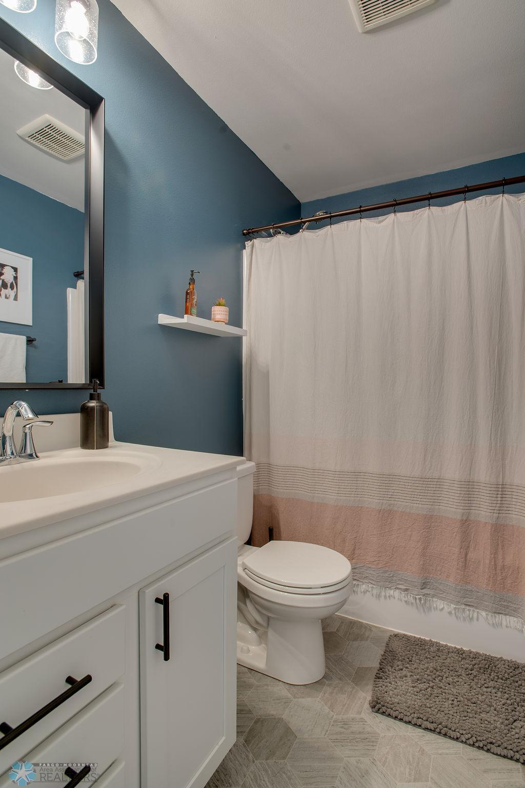 Lower level bath