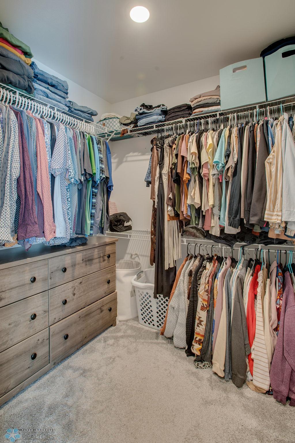 Primary walk-in closet