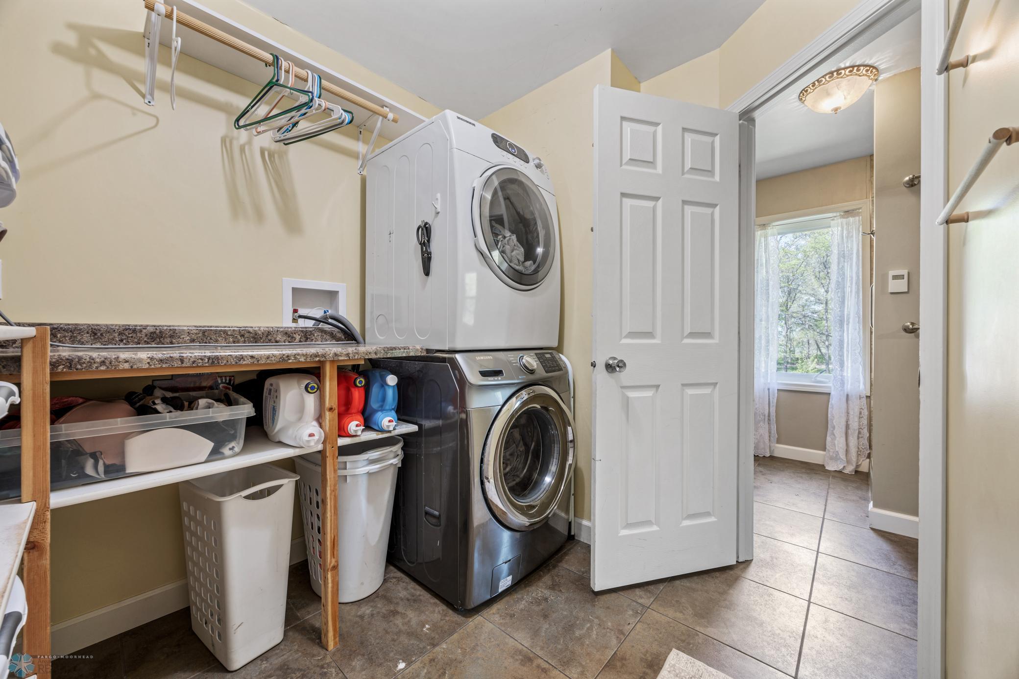 Main floor laundry - heated floors