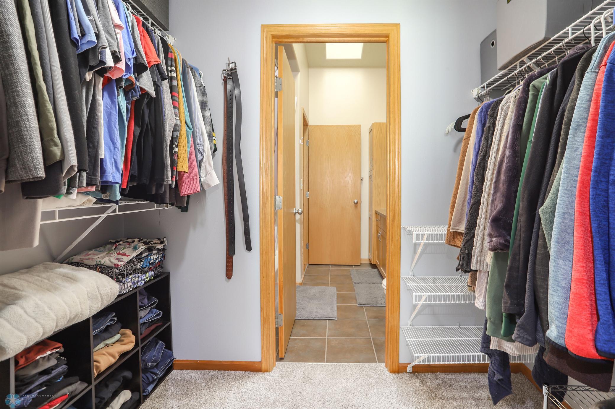 Primary Closet (with walk-thru to bathroom)