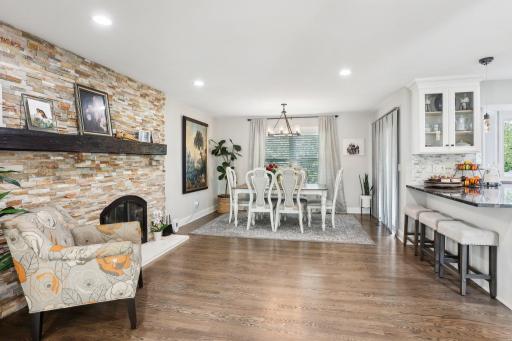 Informal dining room right off the kitchen