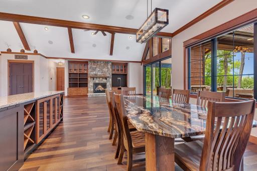 Open-concept dining area with plenty of natural light and room to gather.