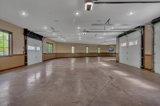Fully Finished garage with lots of outlets