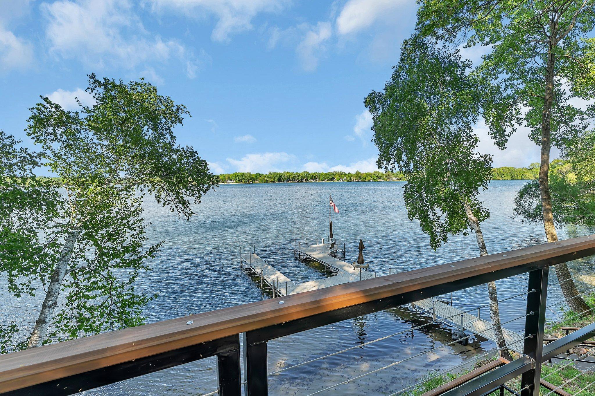 Great deck  above the fish house. 