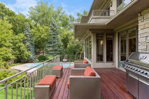 Main Floor Deck accessible via the Covered Outdoor Lounge