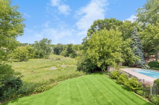 The lot allows for great privacy behind the home.