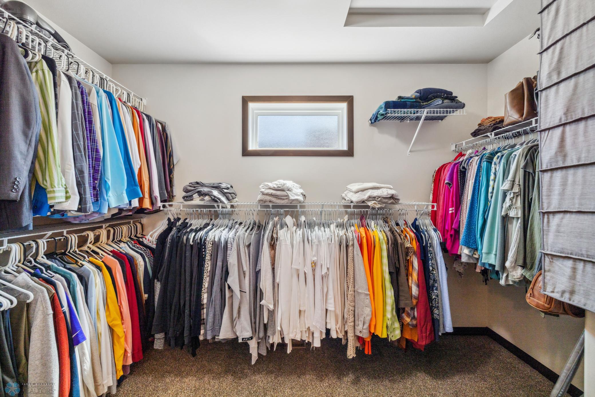 Primary walk-in closet