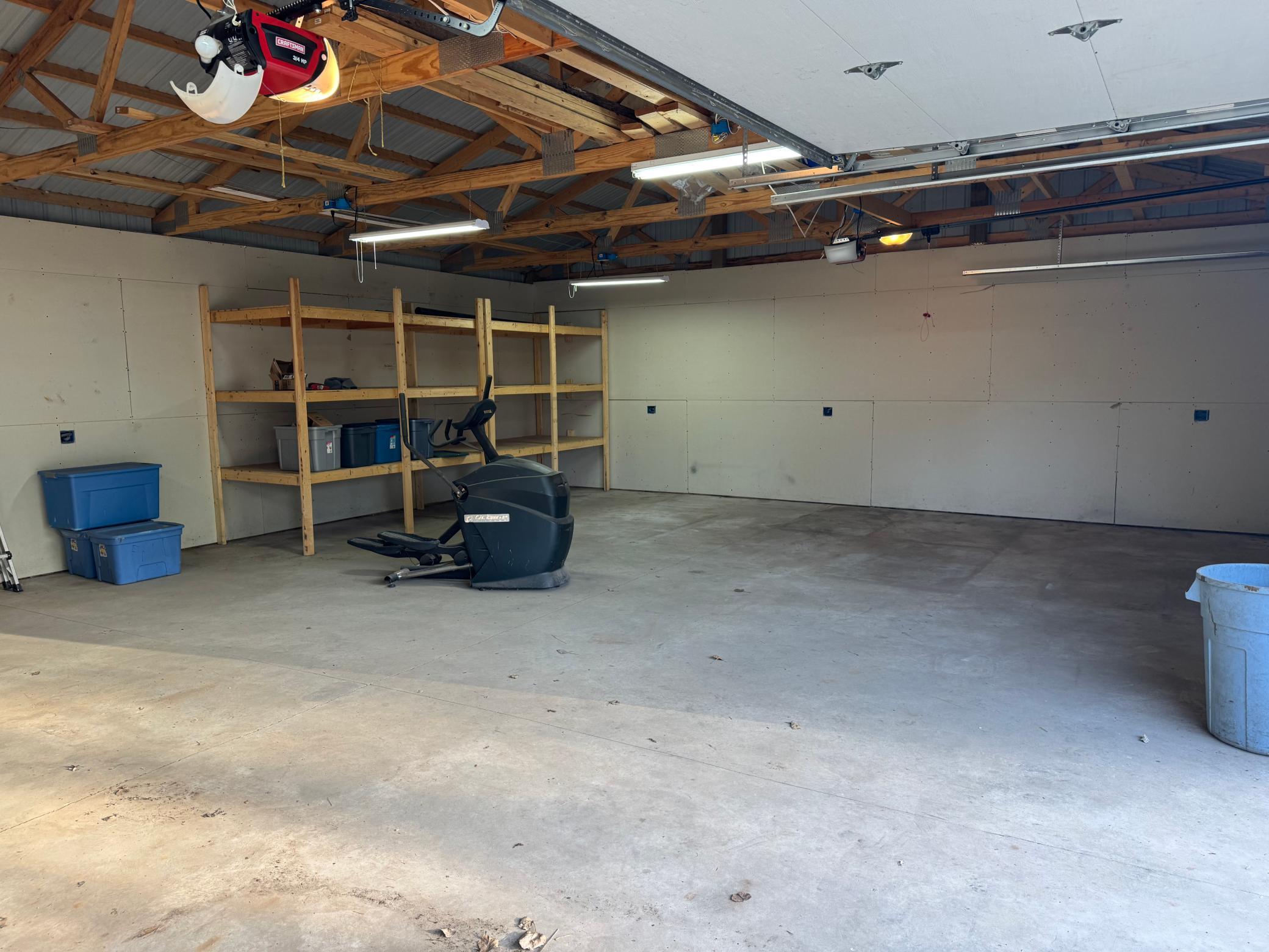 Concrete floor and workspace