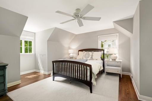 Bedroom #4 is quite large and has windows on 3 sides