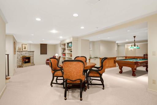 The spacious lower level is fantastic for kids entertaining with a game area