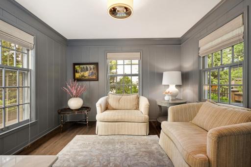Cozy Study set off from the rest of the home