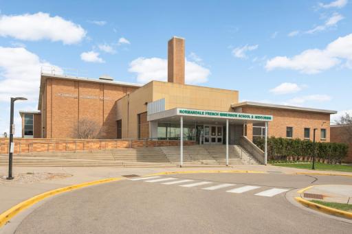Edina's French Immersion school is blocks away