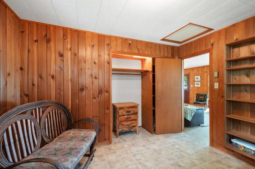 Bedroom 1 has adequate space for larger bed