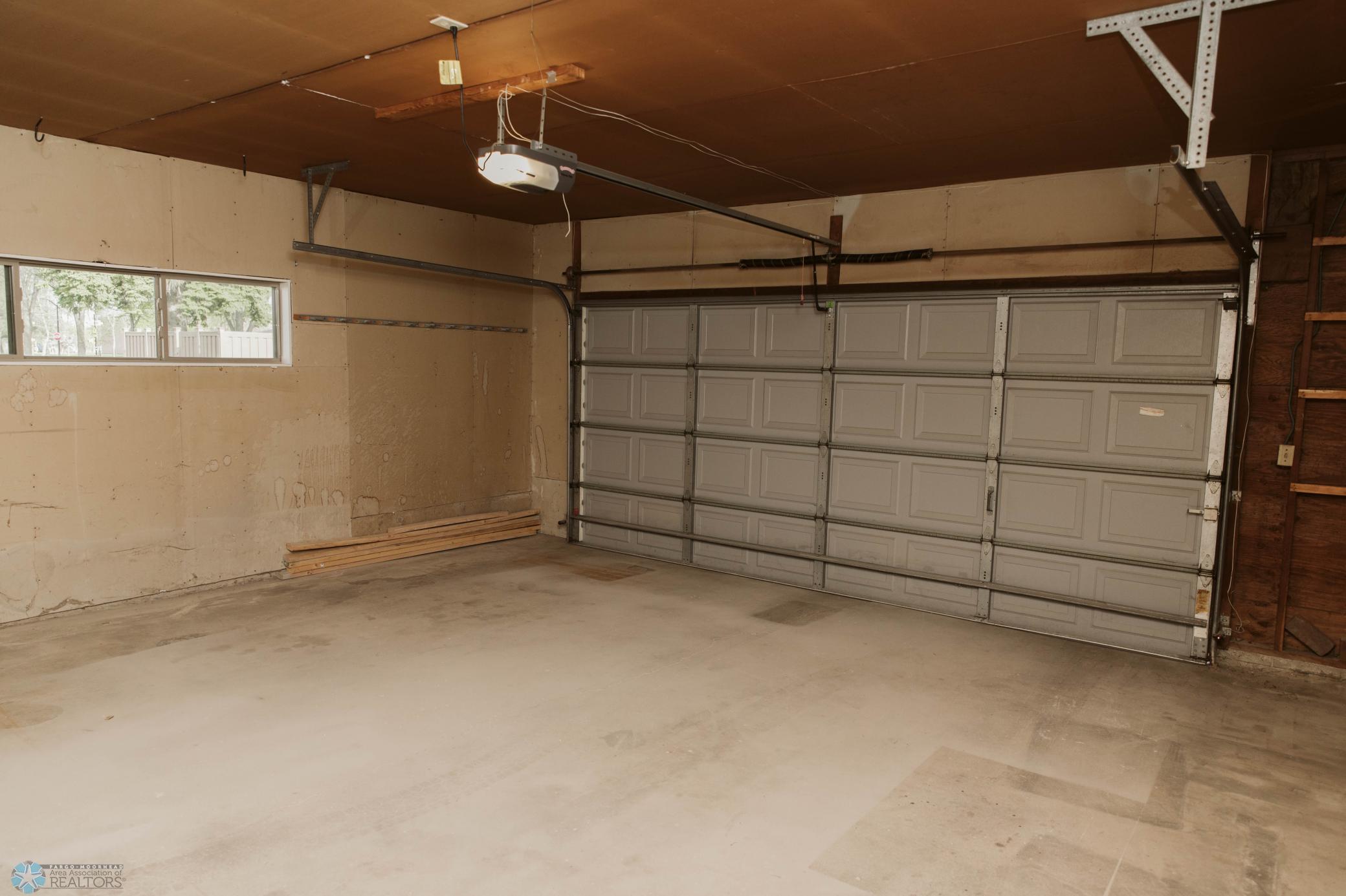 Spacious 2 stall finished garage