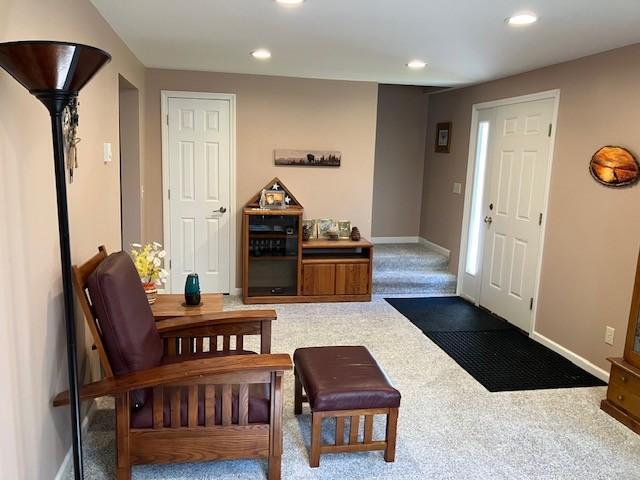 Remodeled Lower level family room.