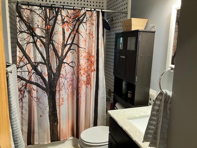 Main floor bathroom. Nice rain showerhead.