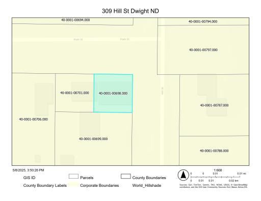 309 Hill Street, Dwight, ND 58075