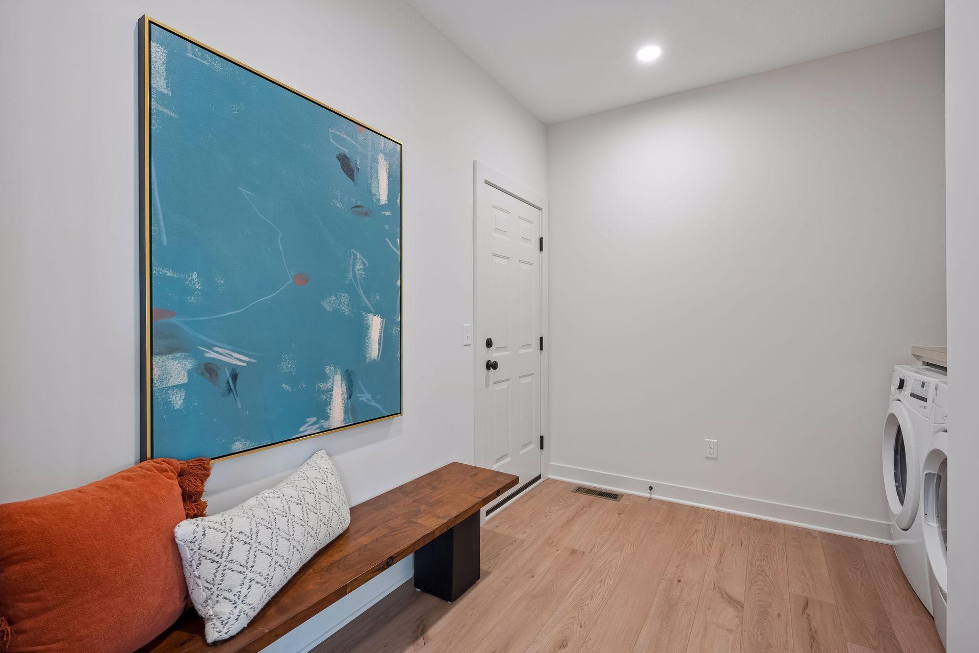 Mudroom off garage