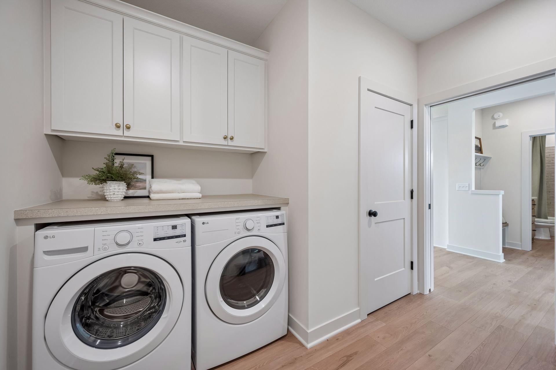 Main level laundry off garage